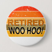 ウー退職したフーとヴィンテージサンセットピンバックボタン 缶バッジ (正面)