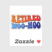 ウー退職したホヴィンテージグルーヴィ文字クラシックラウンド シール (シート)