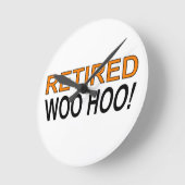 ウー退職したホー ラウンド壁時計 (傾斜)