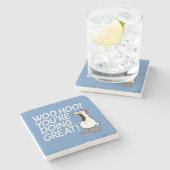 ウー・フー！あなたは素晴らし!サンドラボイントン ストーンコースター (横)