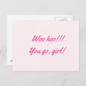 「ウー・フー!!!行くぞ、お嬢さん!」 ポストカード (正面/裏面)