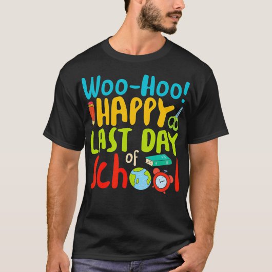 ウーHoo Happy学校の最終日T先生ギフト Tシャツ (正面)