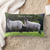 ウ最高のレッシュ小羊の ランバークッション (ブランケット)