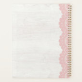 ウ素朴ッドウォーターカラーフローラズ結婚ケーキベーカリー プランナー手帳 (裏面)