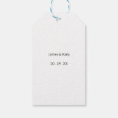 ウ素朴結婚ッド感謝していのラベル ギフトタグ (裏面)