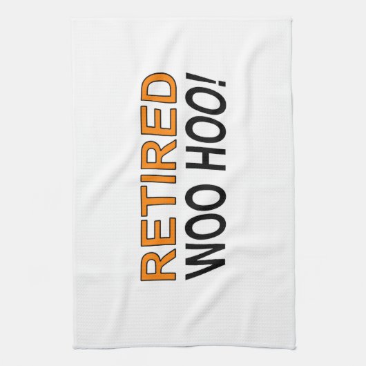 ウ退職したー キッチンタオル (縦)