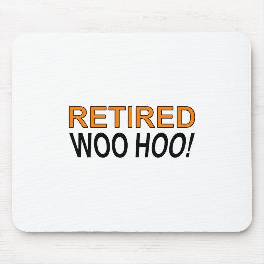 ウ退職したー マウスパッド (正面)