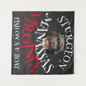 ウ-ボートでブルラン川のチョウザメ釣り タペストリー (正面(横))