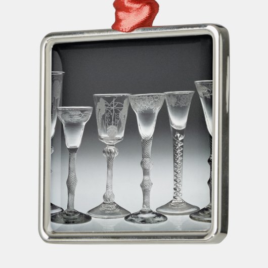 エアねじれガラス1750-60年 メタルオーナメント (左)