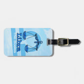 エアはかりで測占星術IDラゲージタグの天秤座 ラゲッジタグ (正面横)