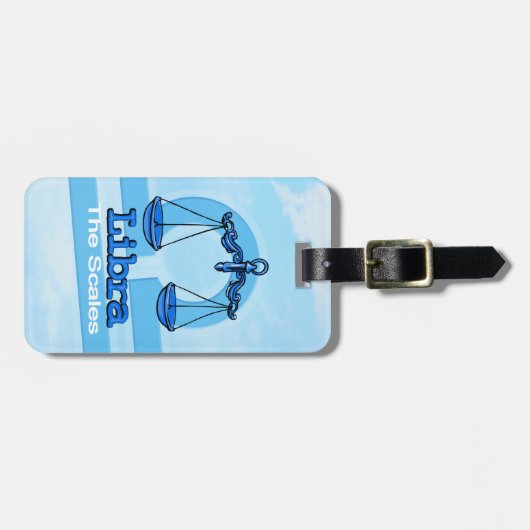 エアはかりで測占星術IDラゲージタグの天秤座 ラゲッジタグ (正面横)