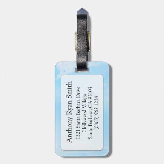 エアはかりで測占星術IDラゲージタグの天秤座 ラゲッジタグ (裏面縦)