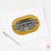 エアアサルトバッジ第20回327thオーバルシール 長方形シール (封筒)