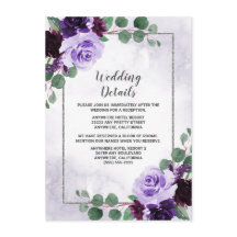 エアイエレガントボホフローラパープルとシルバー結婚ズ