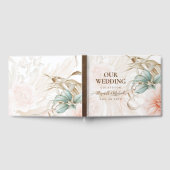 エアイボホパンパスグラスライトピーチ結婚ーズ ゲストブック (全面)