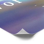 エアオブエールウォートン引用文ビーチスケープ ポスター (角)