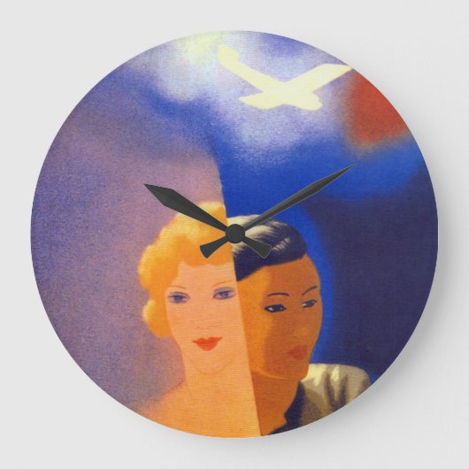 エアオリエント ラージ壁時計 (正面)