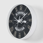 エアガン射手 壁時計 (傾斜)