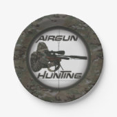 エアガン狩りロゴ帽子キーチェーンボタンクラシックro ペーパープレート (正面)
