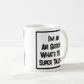 エアギタリストすごいの才能。コーヒーマグ コーヒーマグカップ (正面右)