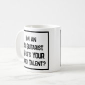 エアギタリストすごいの才能。コーヒーマグ コーヒーマグカップ (正面左)