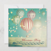 エアクリスマス・パーティの招待で魔法があります 招待状 (正面)