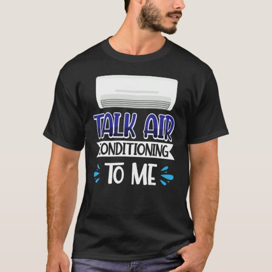 エアコンについて話す Tシャツ (正面)