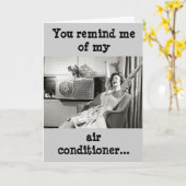 エアコンの挨拶状 カード (黄色い花)