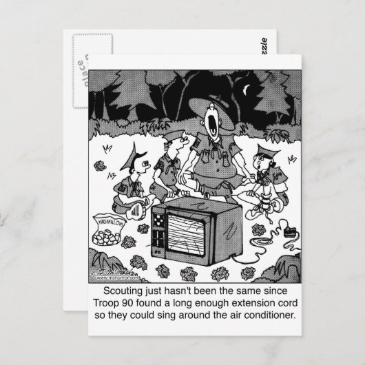 エアコンディショナーとのスカウト ポストカード (正面/裏面)