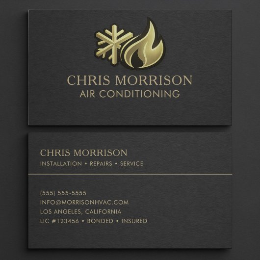 エアコン専門業者 名刺