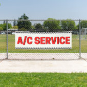 エアコン車のの店舗大 横断幕 (インサイチュ)