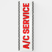エアコン車のの店舗大 横断幕 (縦)