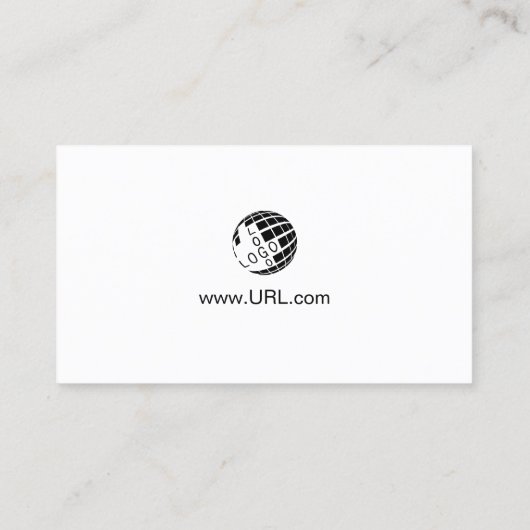 エアコン雪片名刺 名刺 (裏面)