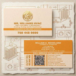 エアコン・暖房・冷房 | オレンジHVAC 名刺