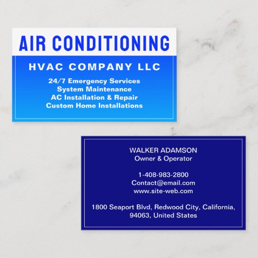 エアコン(AC) 名刺 (正面/裏面)