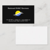 エアコン HVAC サービス ビジネスカード (正面/裏面)