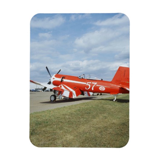 エアショーでのF2G-1D スーパーコルセア機 マグネット (縦)