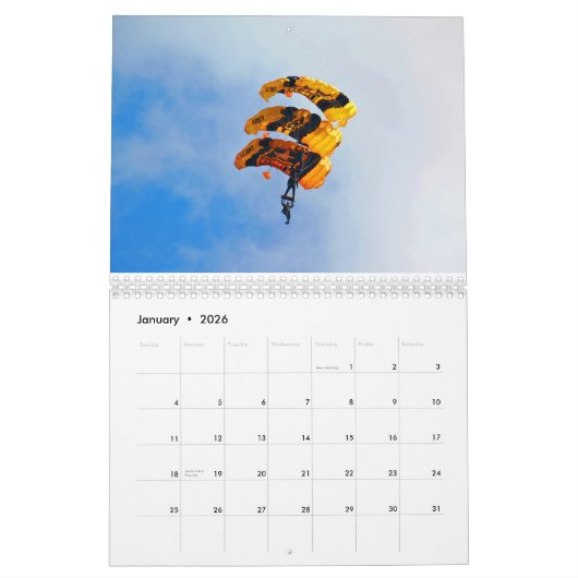 エアショーカレンダー カレンダー (1月 2026)