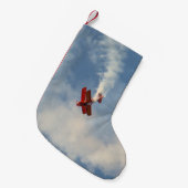 エアショースタントバイプレーン スモールクリスマスストッキング (正面 (吊り時))