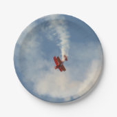 エアショースタントバイプレーン ペーパープレート (正面)