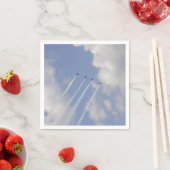 エアショー軍隊ジェット形成 スタンダードカクテルナプキン (インサイチュ)