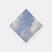 エアショー軍隊ジェット形成 スタンダードカクテルナプキン (角)