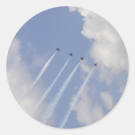 エアショー軍隊ジェット形成 ラウンドシール