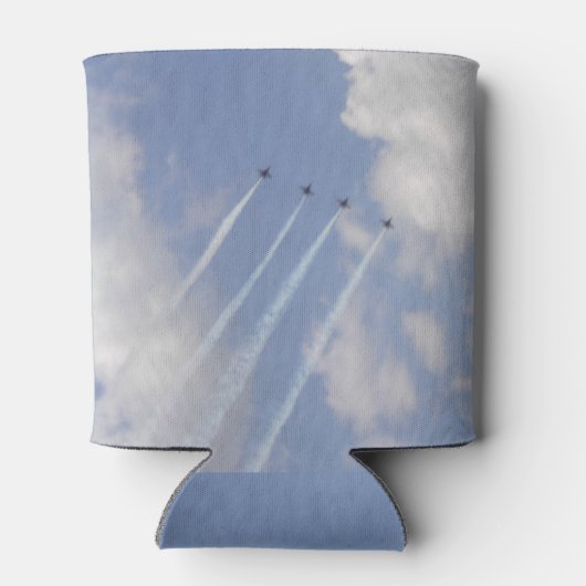 エアショー軍隊ジェット形成 缶クーラー (裏面)