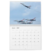 エアショー2ページMediumCalendar、白 カレンダー (3月 2027)