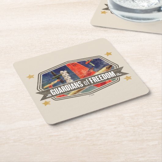 エアショー スクエアペーパーコースター (アングル)