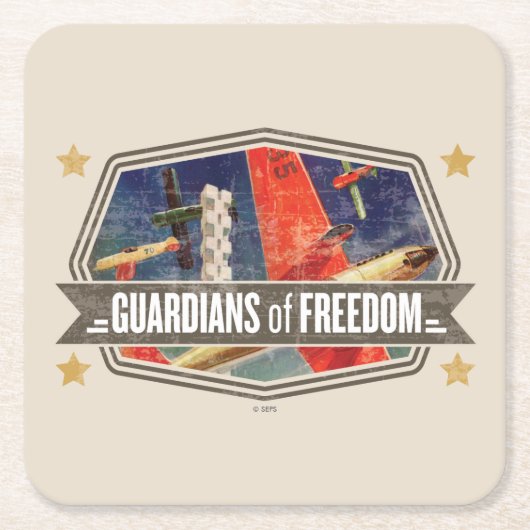 エアショー スクエアペーパーコースター (正面)