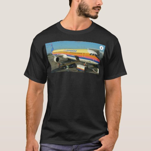 エアジャマイカレトロ基本ダークTシャツ Tシャツ (正面)
