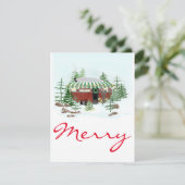 エアストリームクリスマスフラットカード シーズンカード (スタンド正面)