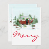 エアストリームクリスマスフラットカード シーズンカード (正面/裏面)